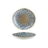 Bonna China Española 10.25" x 9.5" x h:2.5" 36 oz. Organic Decorated Porcelain Bowl